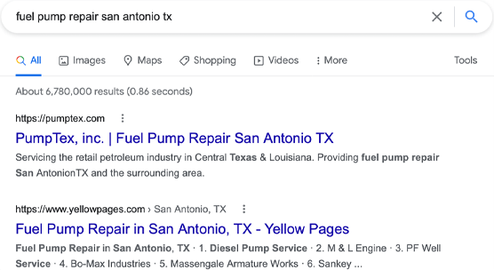 SEO Rank Fuel Pump Repair San Antonio TX