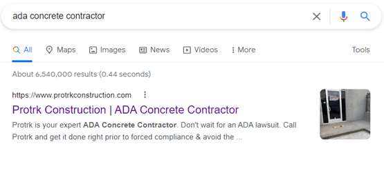 ADA Concrete Contractor